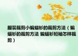服装裁剪小蝙蝠衫的裁剪方法（蝙蝠衫的裁剪方法 蝙蝠衫短袖怎样裁剪）