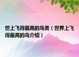 世上飞得最高的鸟类（世界上飞得最高的鸟介绍）