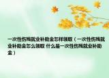 一次性伤残就业补助金怎样领取（一次性伤残就业补助金怎么领取 什么是一次性伤残就业补助金）