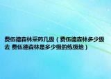 费伍德森林采药几级（费伍德森林多少级去 费伍德森林是多少级的练级地）