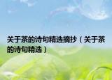 关于茶的诗句精选摘抄（关于茶的诗句精选）