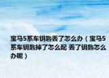 宝马5系车钥匙丢了怎么办（宝马5系车钥匙掉了怎么配 丢了钥匙怎么办呢）