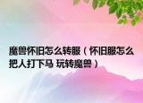 魔兽怀旧怎么转服（怀旧服怎么把人打下马 玩转魔兽）