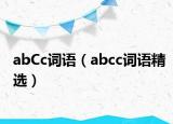 abCc词语（abcc词语精选）