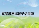 紫禁城里出过多少皇帝