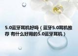 5.0蓝牙耳机好吗（蓝牙5.0耳机推荐 有什么好用的5.0蓝牙耳机）