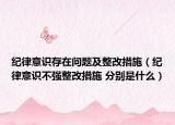 纪律意识存在问题及整改措施（纪律意识不强整改措施 分别是什么）