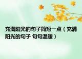 充满阳光的句子简短一点（充满阳光的句子 句句温暖）