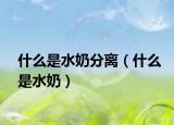 什么是水奶分离（什么是水奶）
