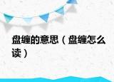 盘缠的意思（盘缠怎么读）