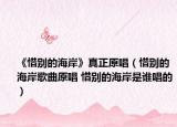 《惜别的海岸》真正原唱（惜别的海岸歌曲原唱 惜别的海岸是谁唱的）