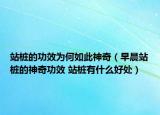 站桩的功效为何如此神奇（早晨站桩的神奇功效 站桩有什么好处）