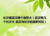 长沙跟武汉哪个面积大（武汉有几个长沙大 武汉与长沙的面积对比）
