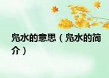 凫水的意思（凫水的简介）