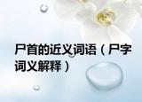 尸首的近义词语（尸字词义解释）