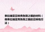 泰拉瑞亚召唤克鲁斯之眼的材料（做泰拉瑞亚克鲁斯之眼的召唤物方法）