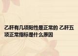 乙肝有几项阳性是正常的 乙肝五项正常指标是什么原因