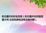 吃石榴不吐籽会怎样（吃石榴不吐籽的危害大吗 完全吃掉也没有没有问题）