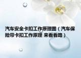 汽车安全卡扣工作原理图（汽车保险带卡扣工作原理 来看看路）