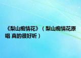 《梨山痴情花》（梨山痴情花原唱 真的很好听）