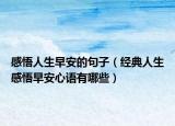 感悟人生早安的句子（经典人生感悟早安心语有哪些）