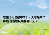 歌曲《大号是中华》（大号是中华原唱 这首歌反映的是什么）