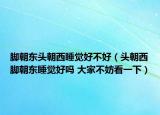 脚朝东头朝西睡觉好不好（头朝西脚朝东睡觉好吗 大家不妨看一下）