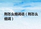 刑怎么组词语（刑怎么组词）