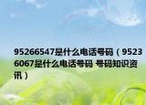 95266547是什么电话号码（95236067是什么电话号码 号码知识资讯）