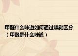甲醛什么味道如何通过嗅觉区分（甲醛是什么味道）