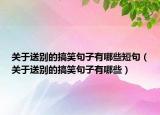 关于送别的搞笑句子有哪些短句（关于送别的搞笑句子有哪些）