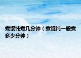 煮馄饨煮几分钟（煮馄饨一般煮多少分钟）