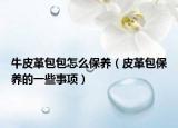 牛皮革包包怎么保养（皮革包保养的一些事项）