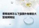 香蕉视频怎么下载国外有哪些大型视频网站
