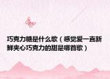 巧克力糖是什么歌（感觉爱一直新鲜夹心巧克力的甜是哪首歌）