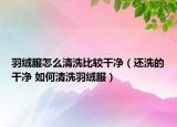 羽绒服怎么清洗比较干净（还洗的干净 如何清洗羽绒服）