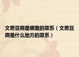 文思豆腐是哪里的菜系（文思豆腐是什么地方的菜系）