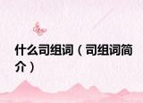 什么司组词（司组词简介）