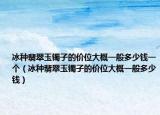 冰种翡翠玉镯子的价位大概一般多少钱一个（冰种翡翠玉镯子的价位大概一般多少钱）