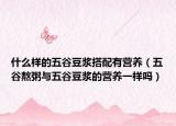 什么样的五谷豆浆搭配有营养（五谷熬粥与五谷豆浆的营养一样吗）