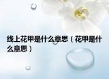 线上花甲是什么意思（花甲是什么意思）