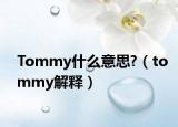 Tommy什么意思?（tommy解释）