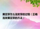 黑豆芽怎么泡发芽的过程（正确泡发黑豆芽的方法）