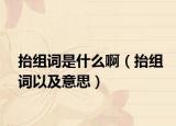 抬组词是什么啊（抬组词以及意思）