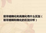 翡翠细糯化和高糯化有什么区别（翡翠细糯和糯化的区别分析）