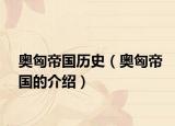奥匈帝国历史（奥匈帝国的介绍）