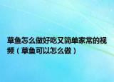 草鱼怎么做好吃又简单家常的视频（草鱼可以怎么做）