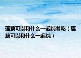莲藕可以和什么一起炖着吃（莲藕可以和什么一起炖）