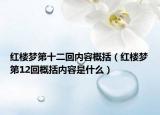 红楼梦第十二回内容概括（红楼梦第12回概括内容是什么）