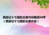 西游记十七回的主要内容概括50字（西游记十七回的主要内容）